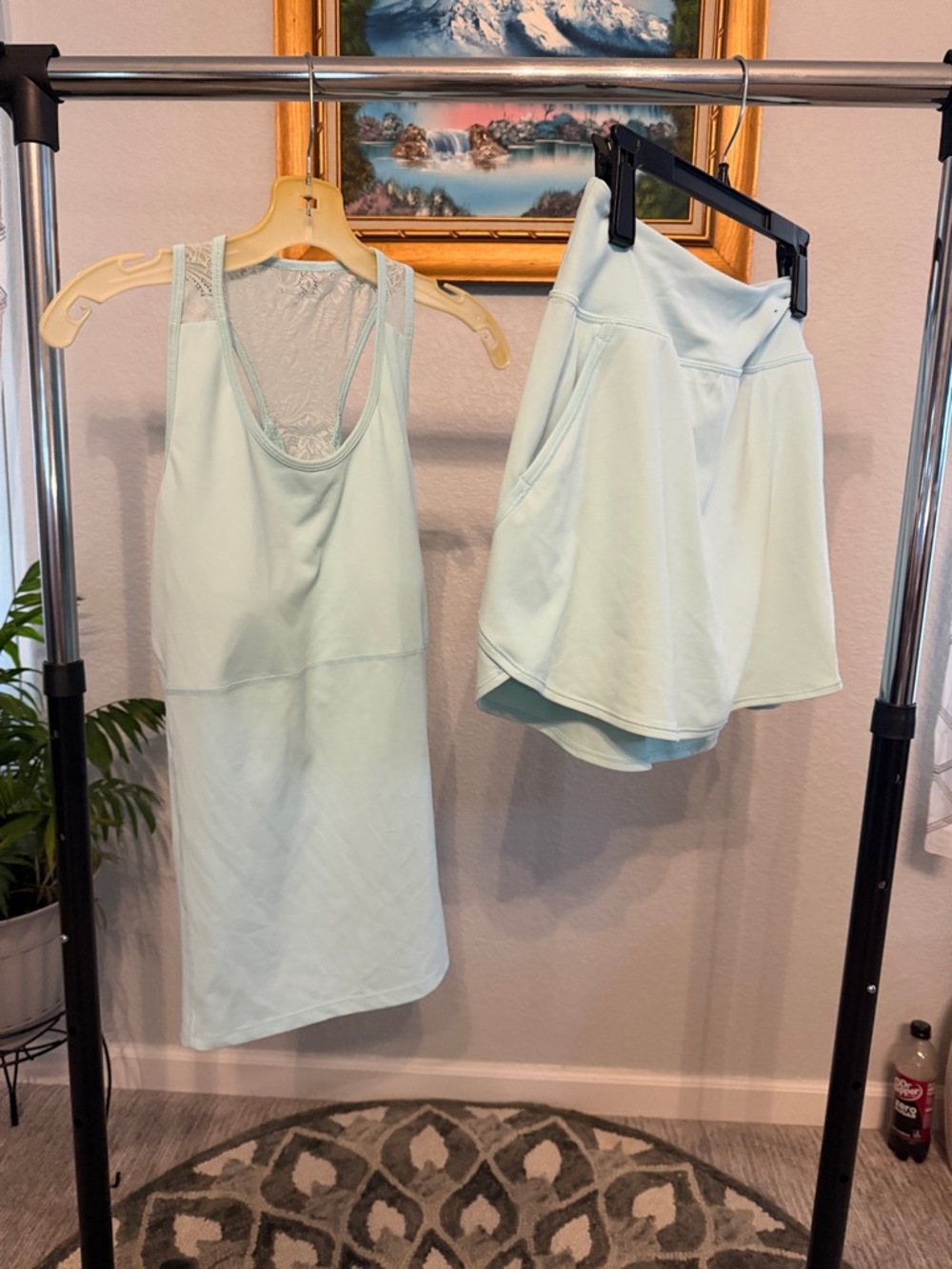 Fila Women's Light Mint Tank Dress & Skort Set